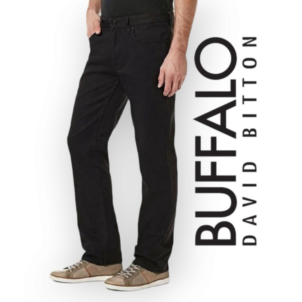 Buffalo David Bitton Sam-X slim straight stretch black jeans W32 L32